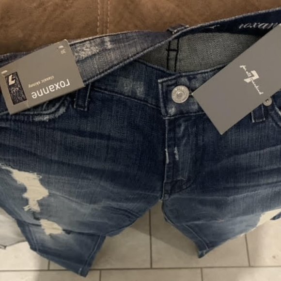 7 For All Mankind Roxanne Skinny Jeans, Size 30 - Picture 6 of 6